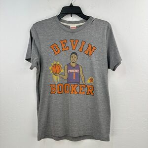 Homage Tshirt Mens Small Gray Orange Devin Booker Phoenix Suns Short‎ Sleeve